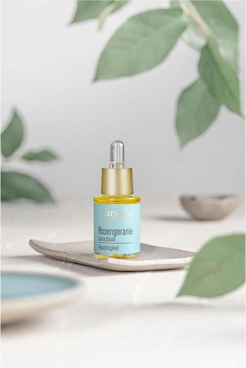 Image du produit Farfalla Huile visage hydratante Rosengeranie huile (15 ml, Huile visage)