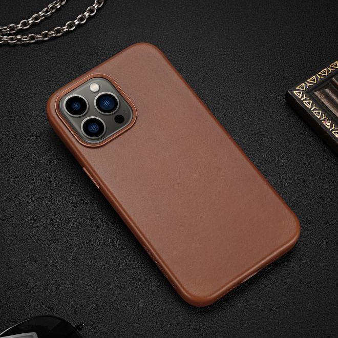 Actual product image Dux Ducis Naples Series Genuine Leather Case (Apple iPhone 13 Pro Max)
