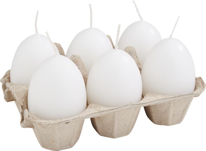 Actual product image Wenzel Eierkerzen, 6er-Pack im Eierkarton (6 pcs.)