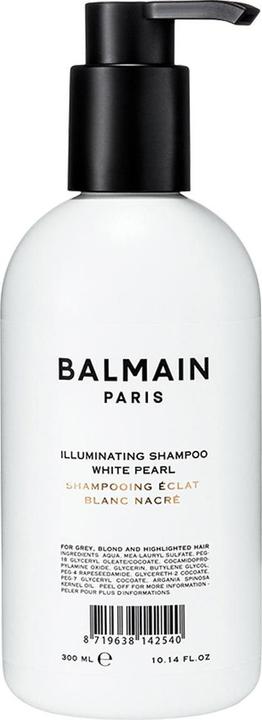 Image du produit Balmain Shampooing illuminateur White Pearl, non-professionnel, shampooing, blond, blond, gris, 300 ml (300 ml, Shampoing liquide)
