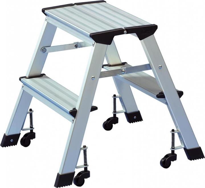 Actual product image Wedo Stepladder with castors, aluminium (Stepladder, 50 cm)
