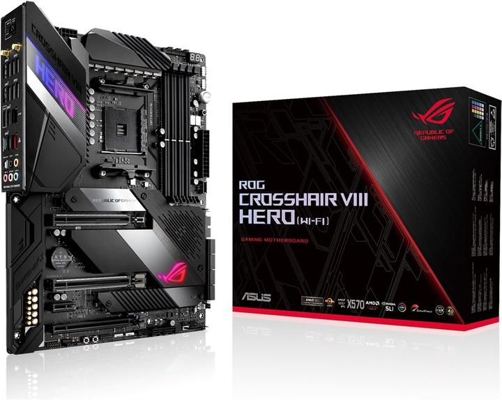 Immagine prodotto ASUS Rog Crosshair VIII Eroe WI-FI (AM4, AMD X570, ATX)