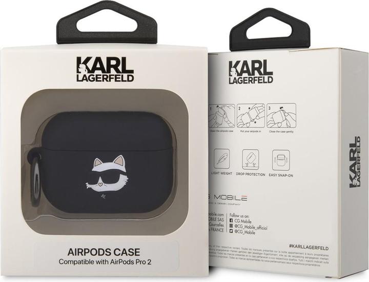 Image du produit Karl Lagerfeld Etui en silicone NFT Choupette Head (Couvercle de l'étui de chargement)