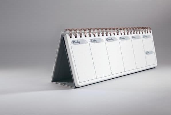 Actual product image Sigel Desk Calendar Undated Underwater Mirac (Across, Hardcover, English)