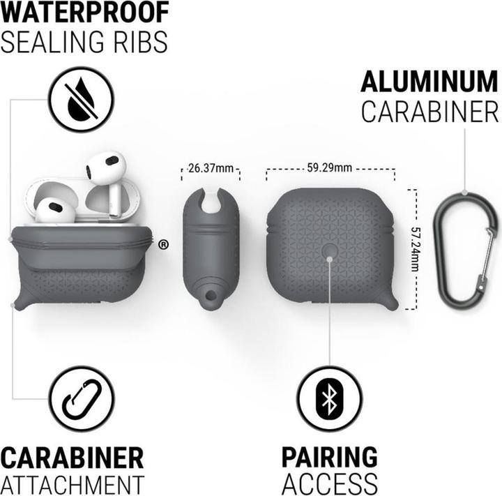 Produktbild Catalyst Vibe Case Apple Airpods (3rd Gen.) - Battleship Gray (Kopfhörer Tasche)