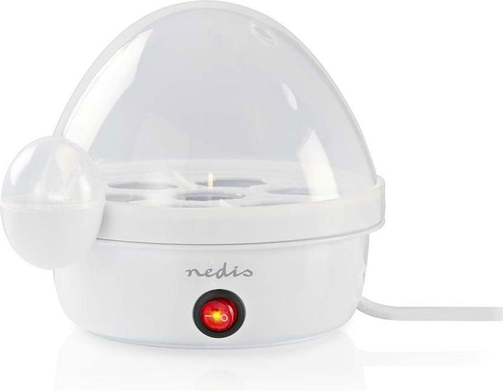 Nedis Egg boiler - removable egg tray - with egg cup and measuring cup for exact water quantity (EU plug)