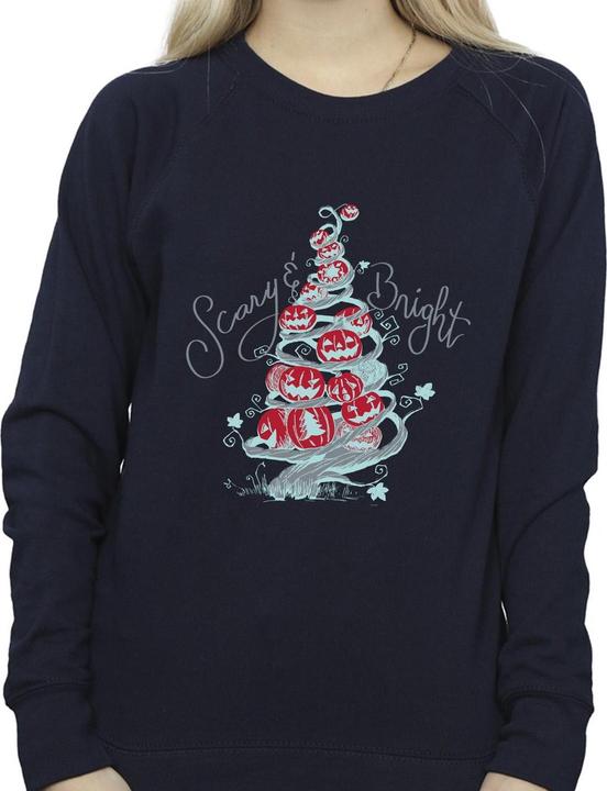 Actual product image Disney Womens/Ladies The Nightmare Before Christmas Scary & Bright Sweatshirt (S)