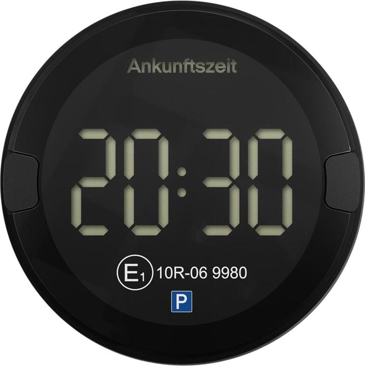Produktbild Ooono P-Disc N°2 dark - Elektronische Parkscheibe mit Zulassung fürs Auto-vollautomatische Parkuhr