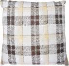 Giftdecor cuscino a scacchi marrone 60x60 (60 x 60 cm)