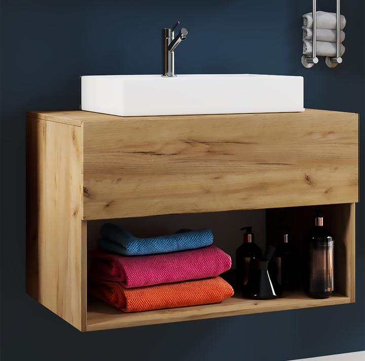 Image du produit VCM 2 pcs. bloc de bain lavabo tiroir Meuble de salle de bain "Lendas II
