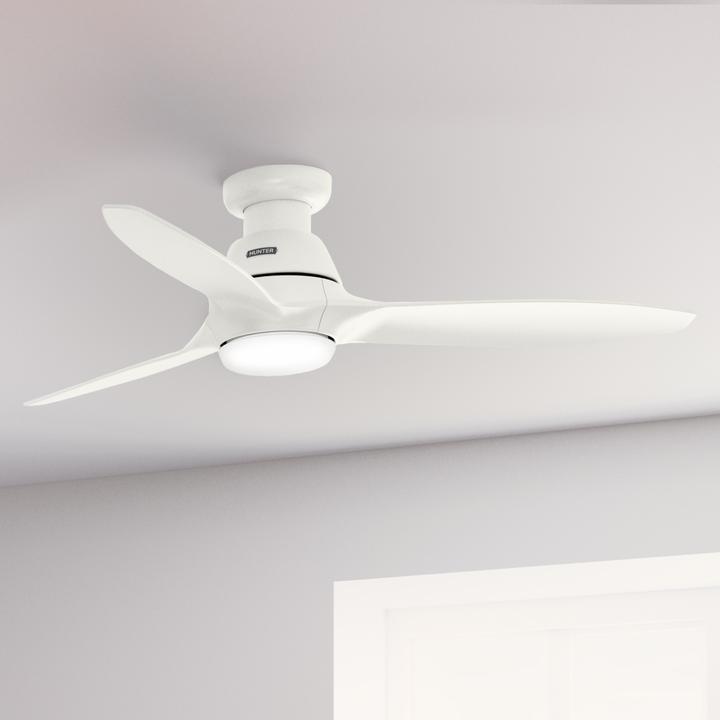 Actual product image Hunter Fans DC Deckenventilator Calabasas LP Weiss mit LED (41 dB)