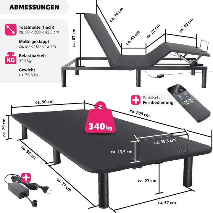 Produktbild tectake Comfort Easy Flex (90 x 200 cm)