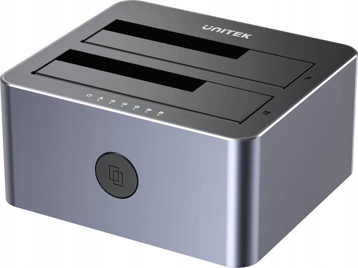 Produktbild Unitek Y-3026GY01-EU Disk Clone Station 2 x SATA 2 5 /3 5 USB 5Gbps (USB-B, 2 Ports)