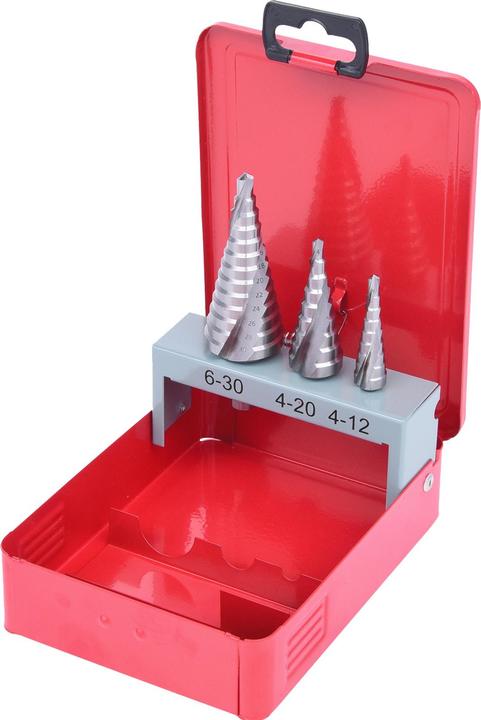 Image du produit KS Tools Jeu de forets étagés HSS (4 - 20, 4 - 12, 6 - 30)