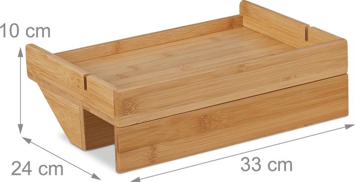 Immagine prodotto Relaxdays Vassoio del letto (33 x 24 x 10 cm)