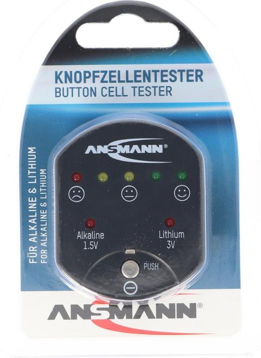 Produktbild Ansmann Batterietester für Alkaline und Lithium Knopfzellen, der Knopfzellentester