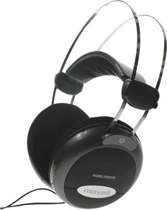 Actual product image Maxell Headphones with Volume Control, 60 Ohm, 3,5mm, 2,5m Cable, Grey (ANC, Cable)