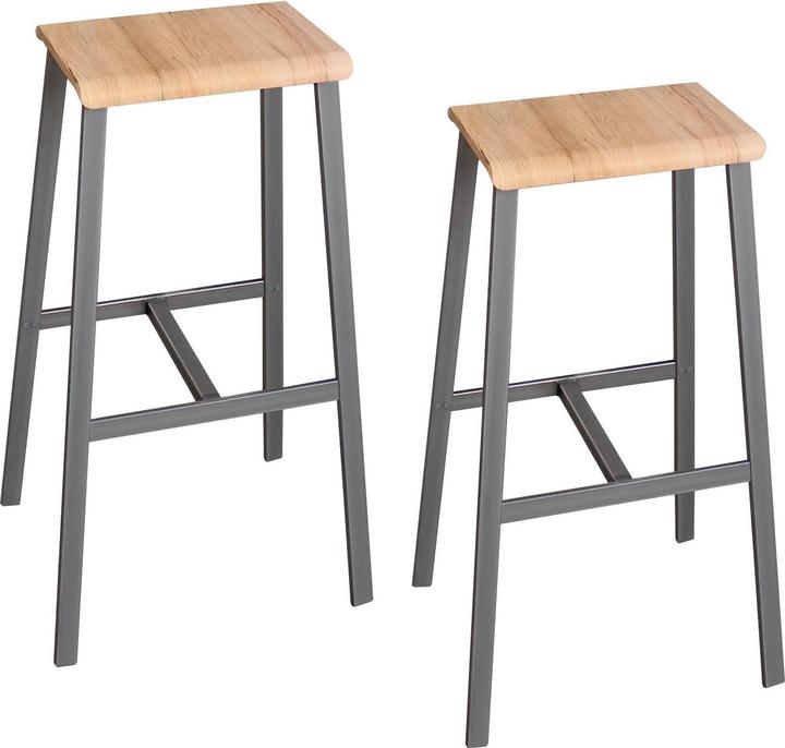 Actual product image Hammerbacher Set of 2 bar stools for MPA17 Oak Furn.