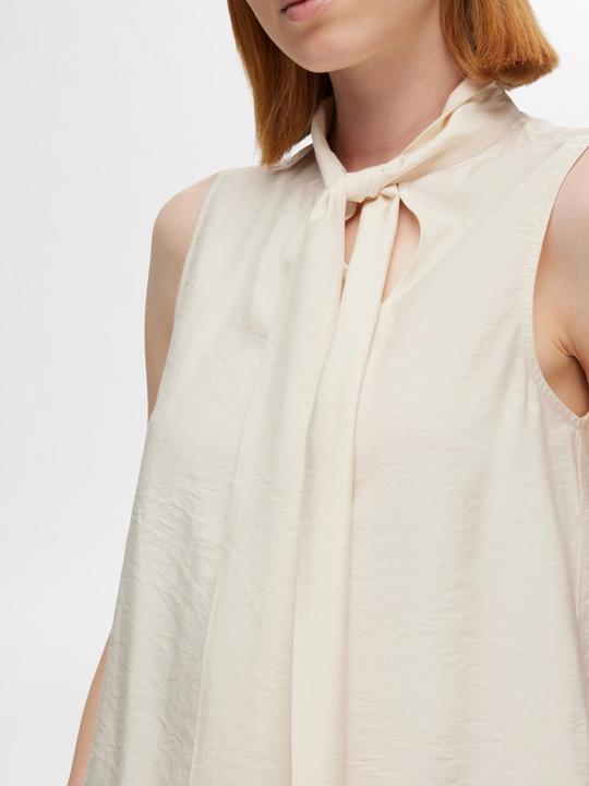 Actual product image Selected Femme Tie collar top without sleeves (40)