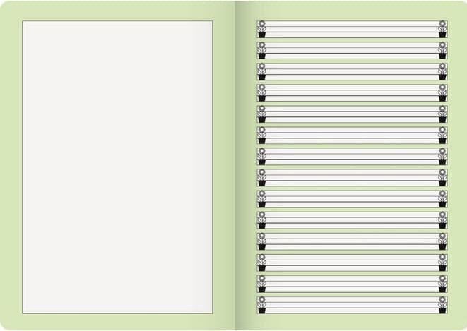 Image du produit Cahier d'histoires ligné 1G DIN A4 sans marge, 16 feuilles (A4, À rayures)