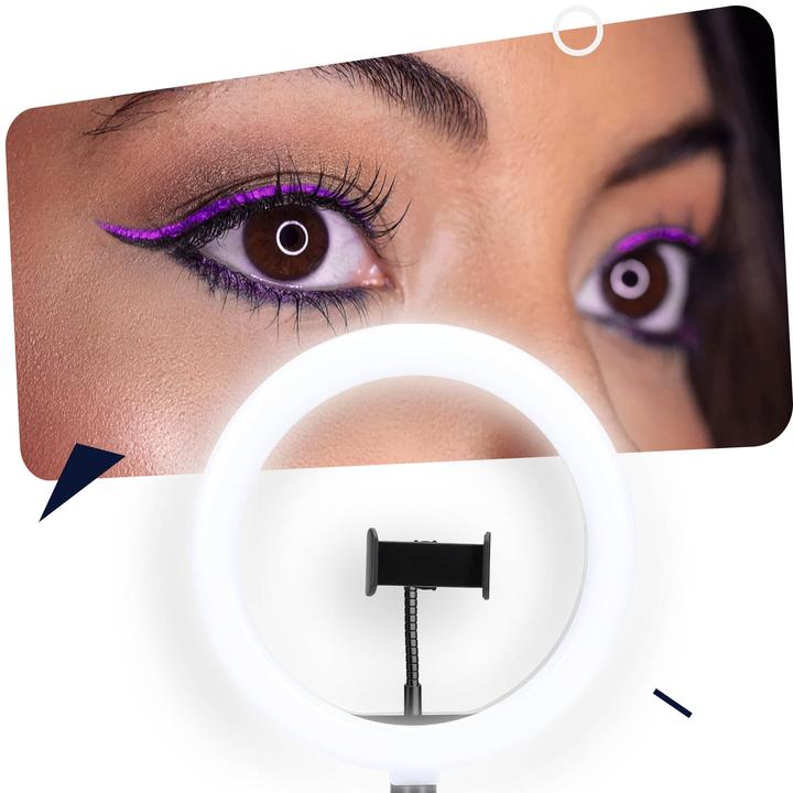 Produktbild Akashi Ringlicht + Smartphone-Halterung und Stativ (Ringleuchte)