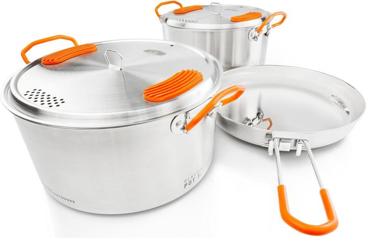 Image du produit GSI Glacier Stainless Base Camper Medium Batterie de cuisine
