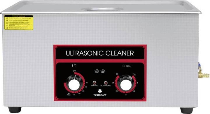 Produktbild Toolcraft USC-2200 Ultraschallreiniger Bürobedarf, Schmuck, Werkstatt 480 W 22 l (40 kHz, 22000 ml)