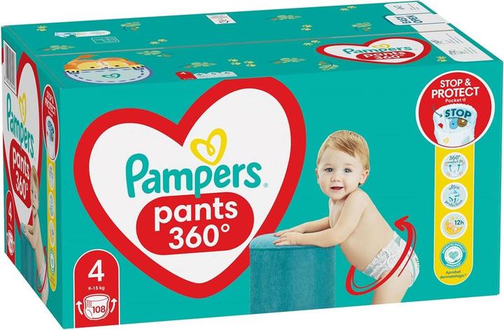 Pampers Pants (Gr. 4, Halbmonatsbox, 108 Stück)
