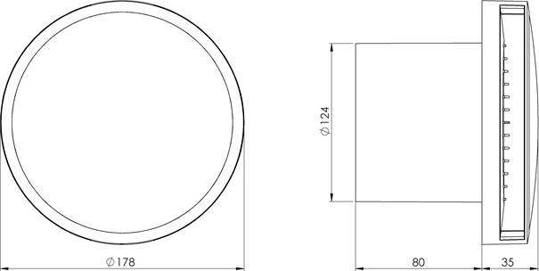 Actual product image Euro3plast Elfan Cric E-Extra D125 Cover Anthr