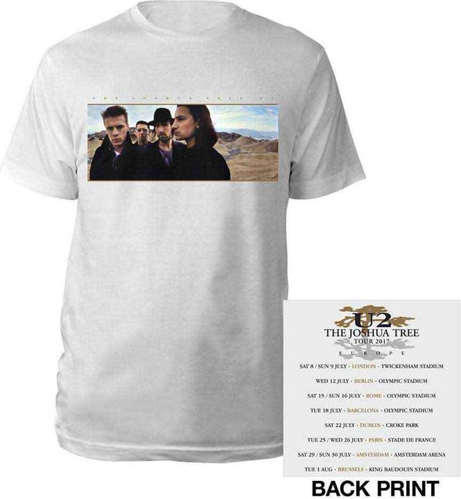 U2 Joshua Tree Photo Back Print