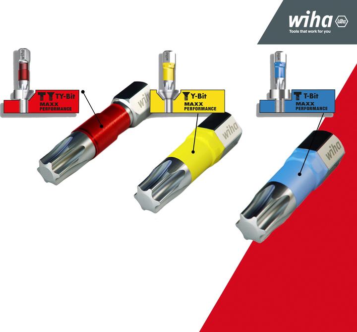 Produktbild Wiha Bit Set BitBuddy 7-tlg. I TY-Bit 49 mm I TORX 1/4" E6,3 I Zubehör für Schraubanwendungen (Innensechsrund TX M20, Innensechsrund TX M30, Innensechsrund TX M10, Innensechsrund TX M15, Innensechsrund TX M25, Innensechsrund TX M40)