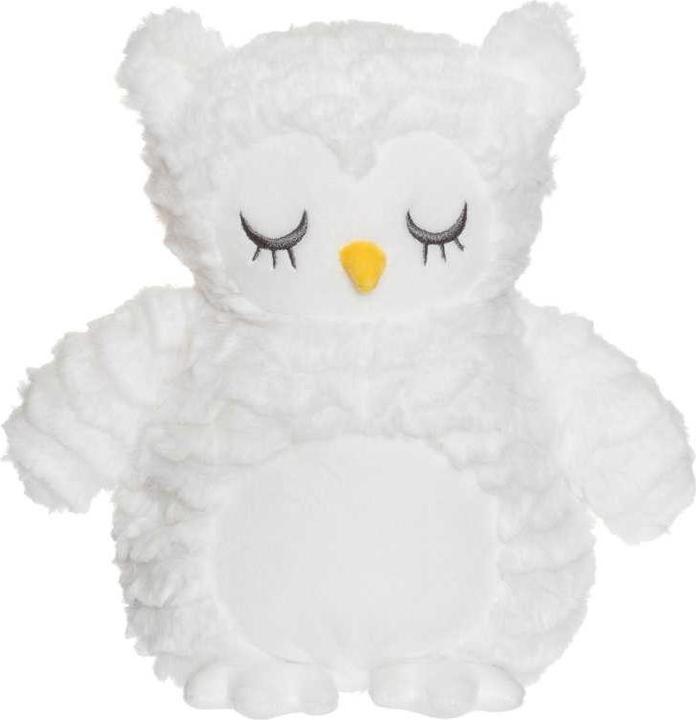 Produktbild Teddykompaniet Wärmekissen Eule weiss mit gewelltem Fell 35 cm (35 cm)
