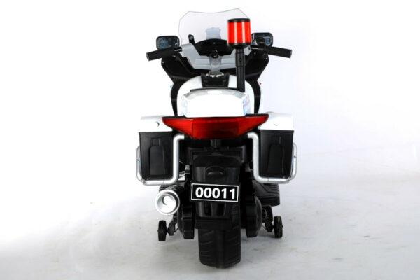 Actual product image Es-toys Elektro Kindermotorrad Polizei 011- 12V7A Akku – mit Stützräder, Musik und Lichter (12 V)