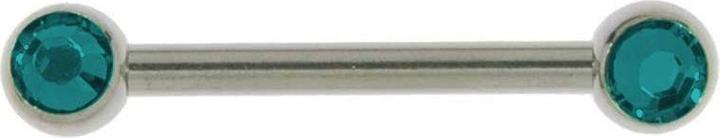 Produktbild Bijouteria Brustpiercing (Chirurgenstahl 316L, Premium Kristall)