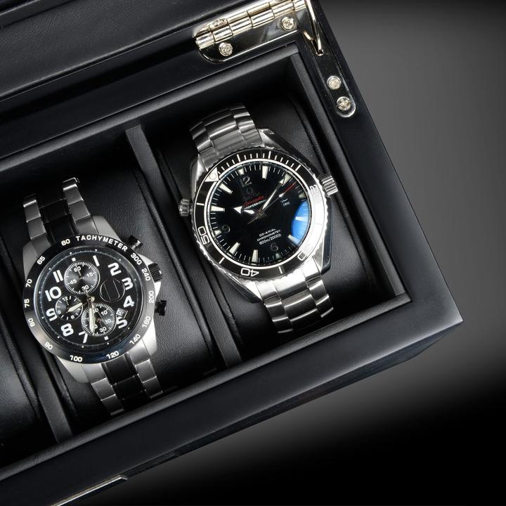 Image du produit Heisse & Söhne Monteray 5 boîte de montre frêne - noir satiné