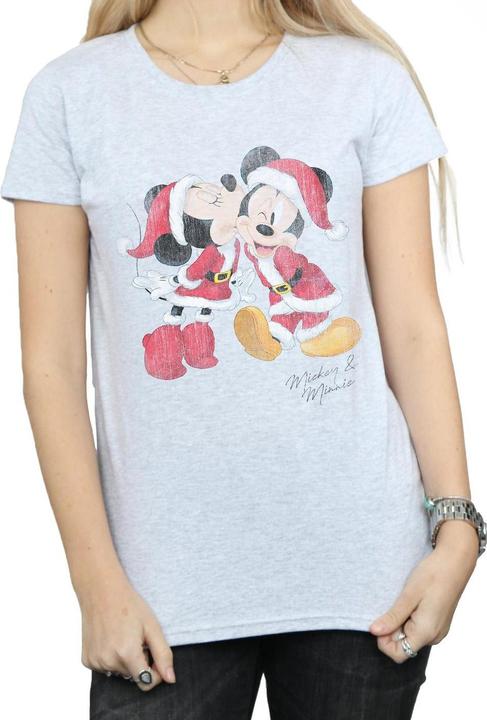 Image du produit Disney - T-shirt MICKEY AND MINNIE CHRISTMAS KISS - Femme (S)