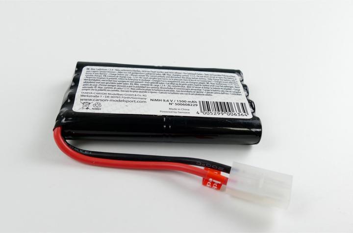 Image du produit Carson 9,6V/1500mAh Batterie NiMH Power TAM (9.60 V, 1500 mAh)
