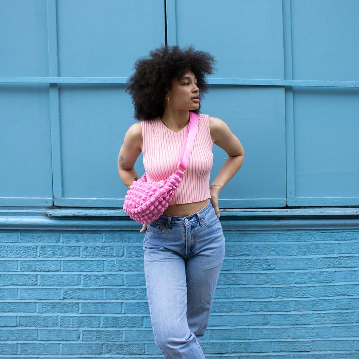 Actual product image Kind Bag Cross Body Bag Pink