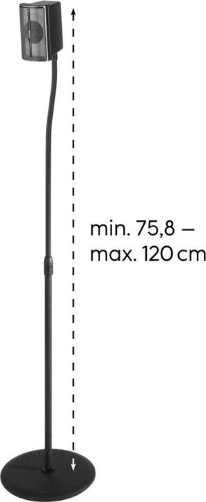 Actual product image Hama Speaker Stand (1 pair, Stand, Height-adjustable)