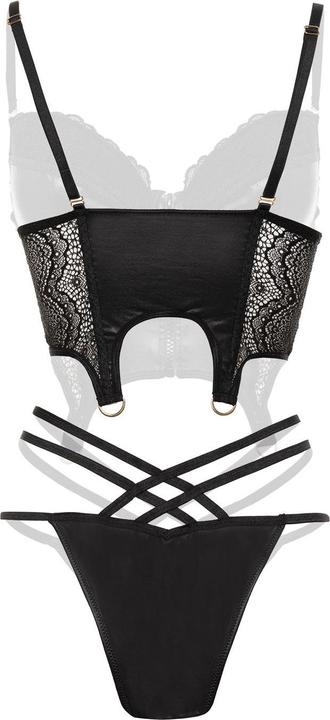 Produktbild Christine Le Duc Christine Wetlook BustierSet Monroe Schwarz (S)