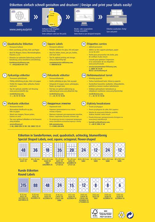 Produktbild Avery QR-Code-Etiketten