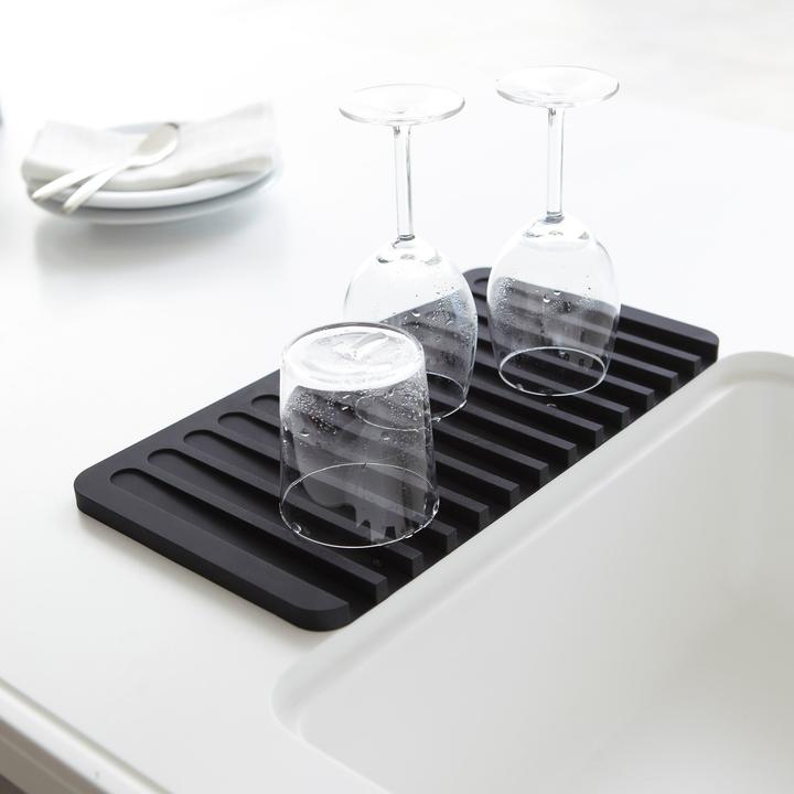 Actual product image Yamazaki FLOW silicone draining mat