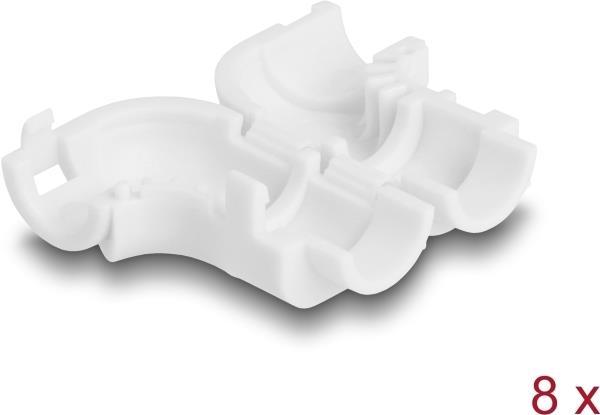 Immagine prodotto Delock Clip per cavi da piegare 8 pezzi bianco (Foro cavo, 2.57 cm)