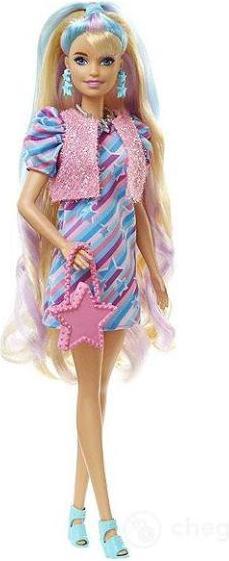 Produktbild Barbie Totally Hair Puppe im Sternenlook