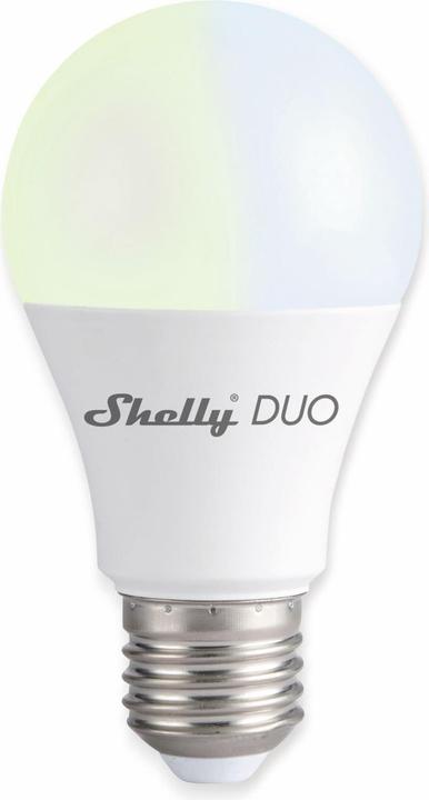 Actual product image Shelly Duo E27 - WW/CW (E27, 9 W, 800 lm, 1 x, F)