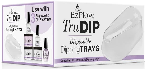 Actual product image EzFlow Dipping Trays (Nail lutensil, Transparent)