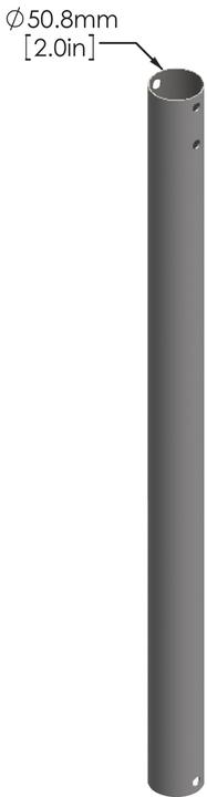 Actual product image Peerless 50mm Extension Pole - 1.5m (Extension Pipe)