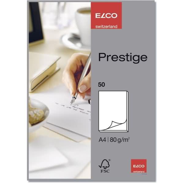 Actual product image Elco Prestige writing pad (A4, Plain, Soft cover)