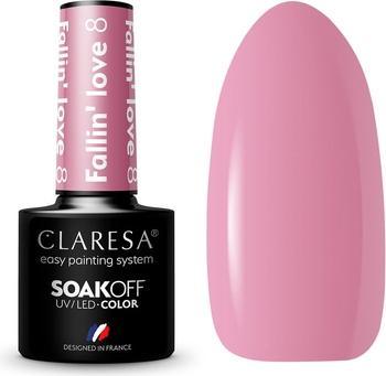 Produktbild Claresa UV LED Nagellack Kollektion Hybrid Maniküre Soak Off Nagellack Farbe Rosa Nr. 8 Fallin Lo (Rosa, Farblack)