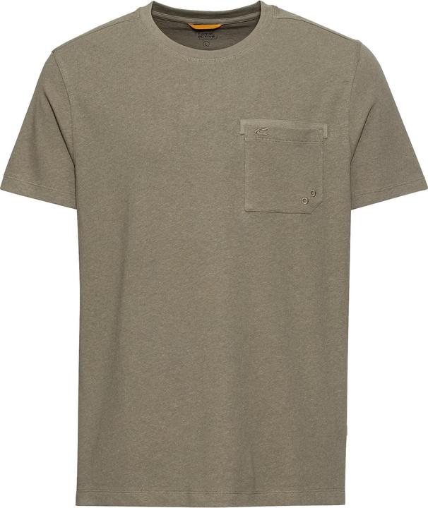 Camel Active Kurzarm T-Shirt aus Baumwoll-Leinen-Mix (L)